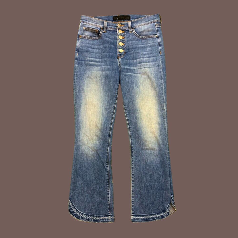 Veronica Beard Baby Boot Jeans | High Rise Beach Wash | Size 28 | USA